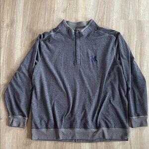 Tommy Bahama Navy Blue Zip-Up Sweater
